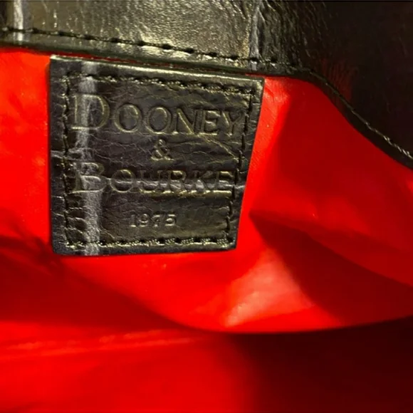 Dooney & Bourke Dennison Croc-Embossed Flap Clutch / Shoulder Bag (Dark Navy) - Picture 8 of 10